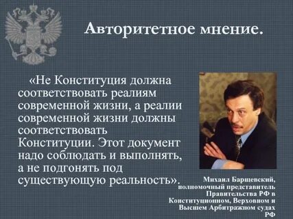 Конституция мнение