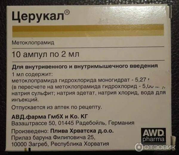 Церукал пить до еды или после. Церукал ампулы детям при рвоте.