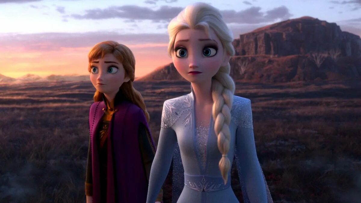 Frozen Elsa and Anna.