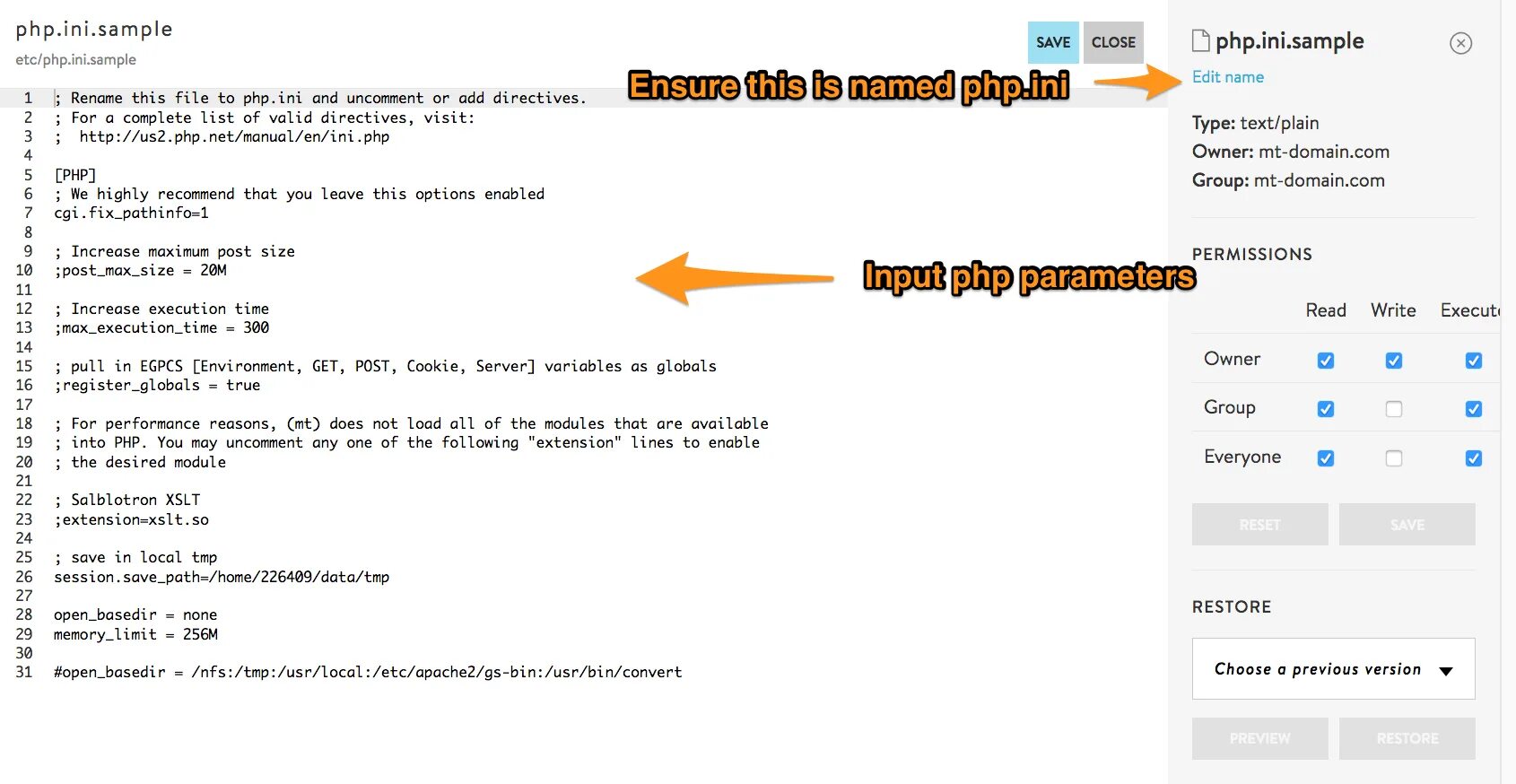Добавить файл php. Php.ini. fetch php.