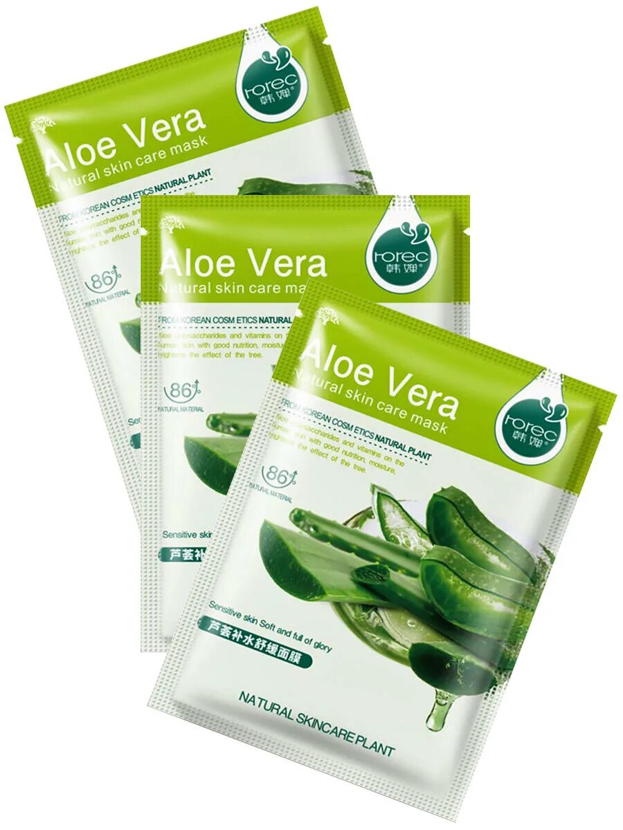 Алоэ 30. Тканевая маска natural Skin Care Mask Aloe Vera алоэ 30г Rorec. Rorec тканевая маска с экстрактом алоэ.