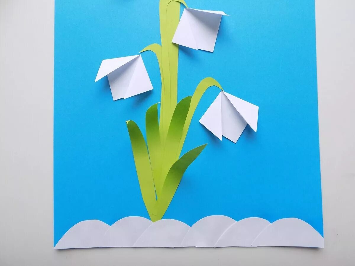 Весеннее оригами. Объемная аппликация. Весенняя аппликация. Весенняя аппликация для детей.