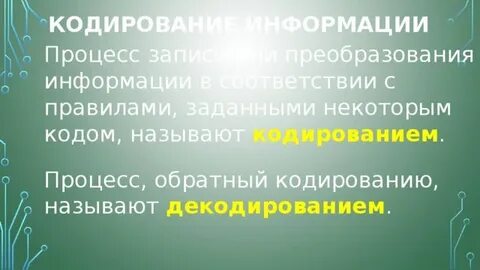 Записи процесса