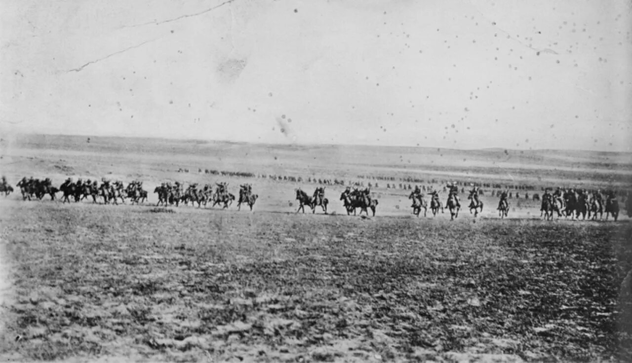 Начало широкого использования конного войска. Battle of Beersheba 1917. Атака лёгкой бригады. Австралийская легкая кавалерия.