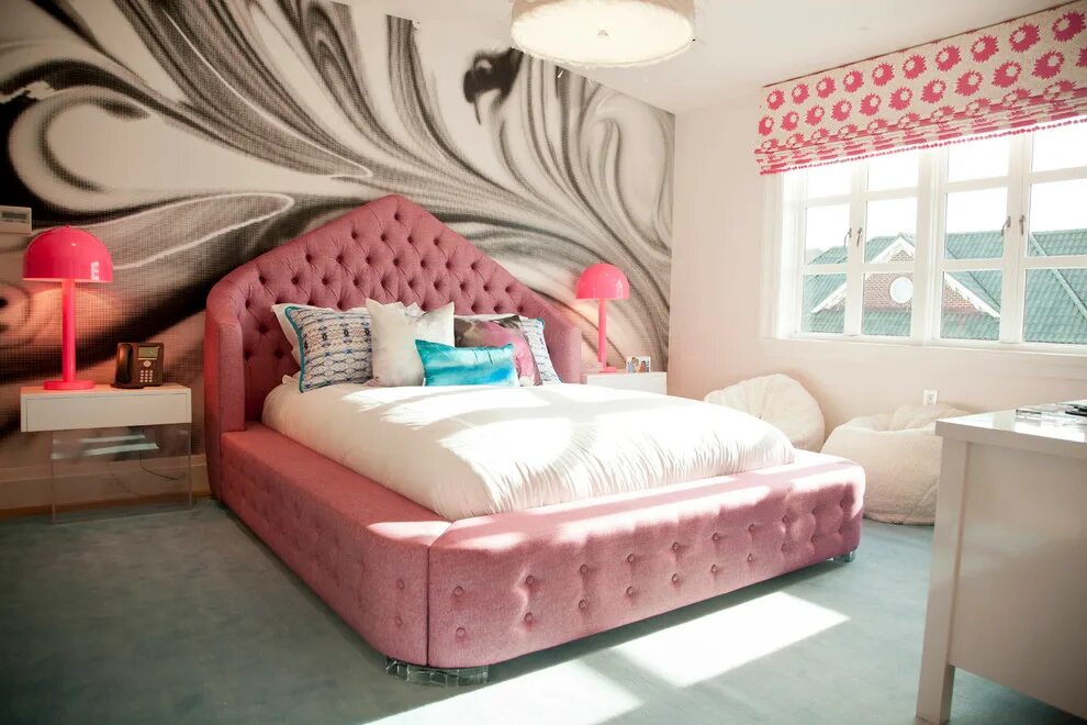 Интерьер спальни для девушки с кроватью Nice 48 Cheap Teen Girls Bedroom Ideas With Simple Interior. #CheapBedroomDecorI