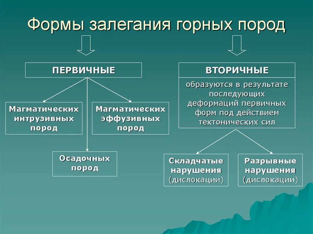 Форма залегания породы. Формы залегания пород. Формы залегания осадочных горных пород. Первичные формы залегания. Первичные и вторичные горные породы.