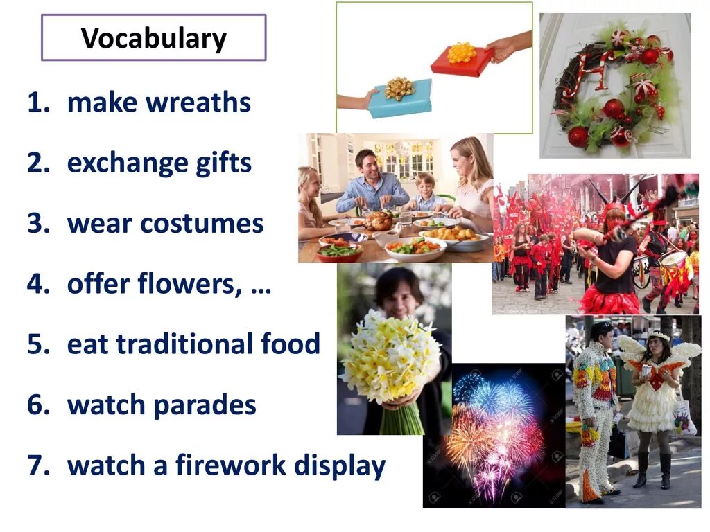 Английский язык festivals and celebrations. Traditions vocabulary. Traditions vocabulary. Cultural activities worksheet. New year vocabulary.
