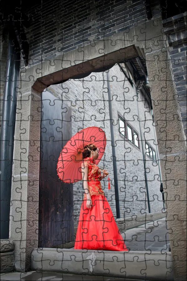 Umbrella dress. Фотосессия в китайском стиле. Платье зонтик. Красный зонт на свадьбу. Съемка в азиатском стиле.
