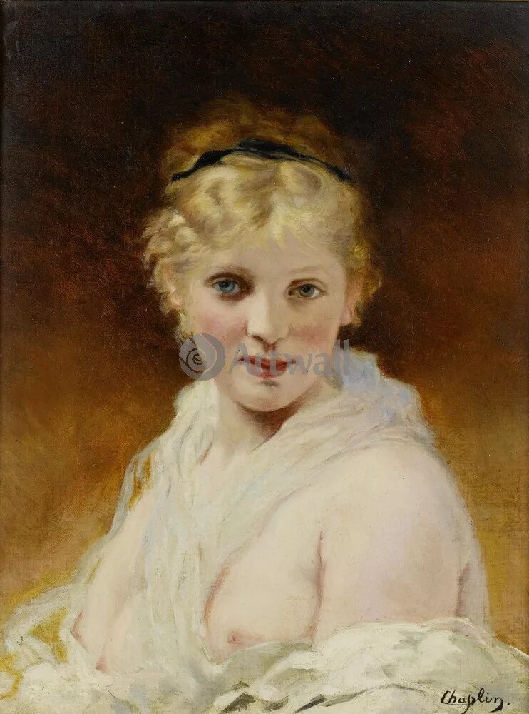 Картина портрет. Charles Chaplin 1825-1891. Шарль Джошуа Шаплен. Chaplin Charles Joshua 1825-1891 картины. Чарльз Чаплин картина портрет девушки.