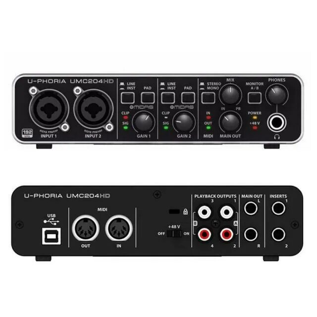 Звуковая карта behringer u phoria. Behringer 204hd. Behringer umc204hd. Behringer u-Phoria umc204hd. U-Phoria umc204hd купить.