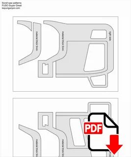 Scroll Saw Pattern Mercedes Benz Actros 1863 LS - Kayu Nganjuk Caminhão Des...