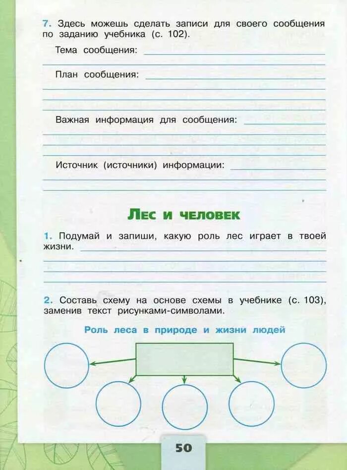 Окружающий мир рабочая тетрадь стр 49. Окружающий мир 4 класс рабочая тетрадь тема лес и человек. Составь схему на основе в учебнике. Схема на основе схемы в уч. Роль рабочих тетрадей.