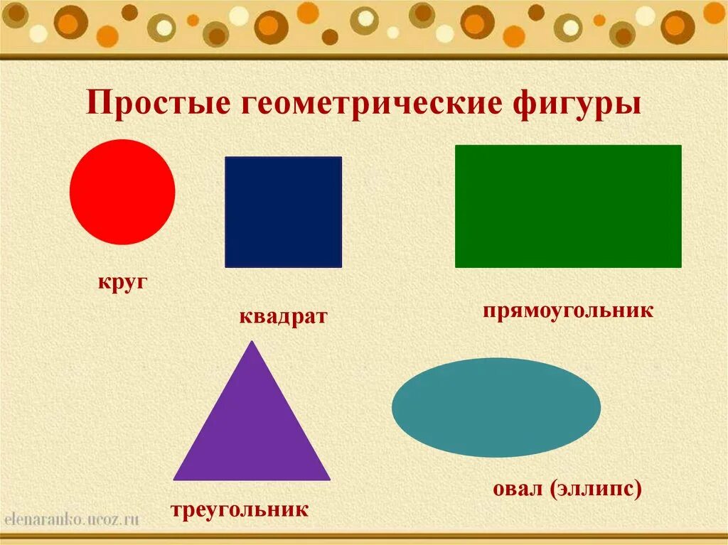 Различаем геометрические фигуры