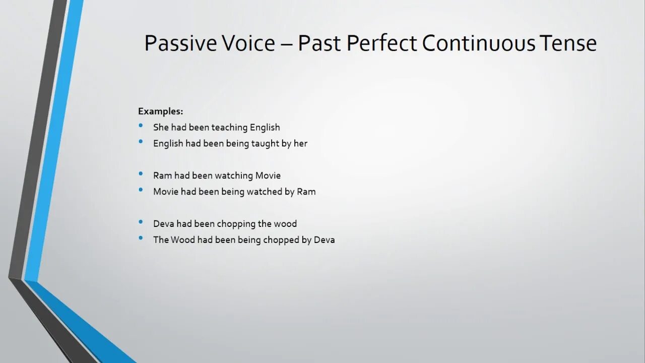 Passive continuous examples. Past perfect continuous пассивный залог. methodical. passive voice perfect.