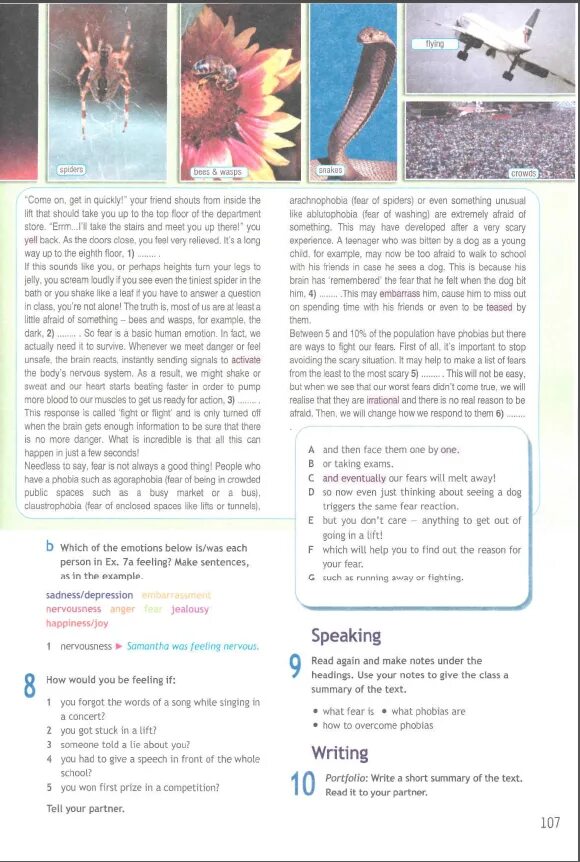 Questions about Fear. Вопросы по тексту английский язык 9 класс ваулина Fears and Phobias. Make Notes under the headings and give. Make Notes under the headings and give a talk about acid Rain 7 класс Spotlight. Come on get in quickly your friend