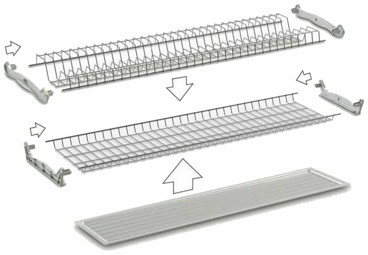крепеж сушилки. сушка elletipi 80. крепеж сушилки. наконечник сетчатой полки (серый), юмм арт:17. держатель сушки (крепление к сушке standart).