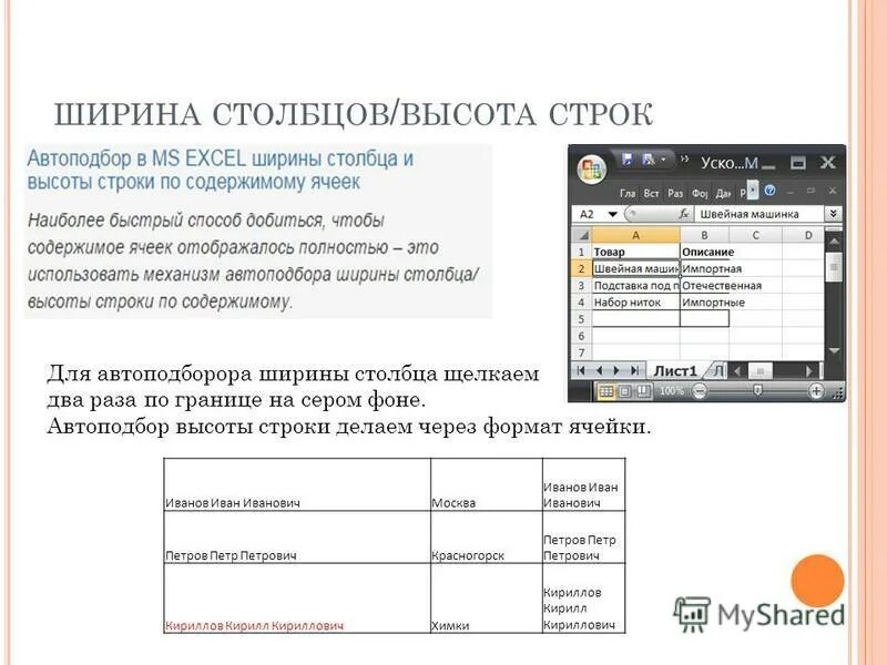 Эксель автоподбор высоты строки. Автовыравнивание высоты строк в excel. Выровняйте ширины столбцов с числовыми данными. Как сделать автоподбор высоты строки. Как в экселе сделать строки одинаковой высоты.