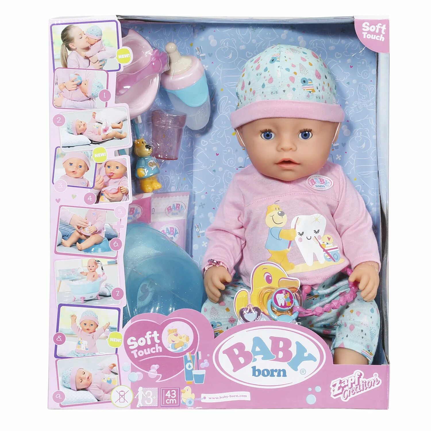 Купить куклу борн. Кукла Беби Борн 43см. Кукла Беби Борн Zapf Creation 827086. Baby born Bath Soft Touch girl 43 см. Кукла Беби Борн Soft Touch.