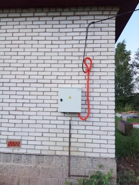 Подключения дома опоры Ввод участков