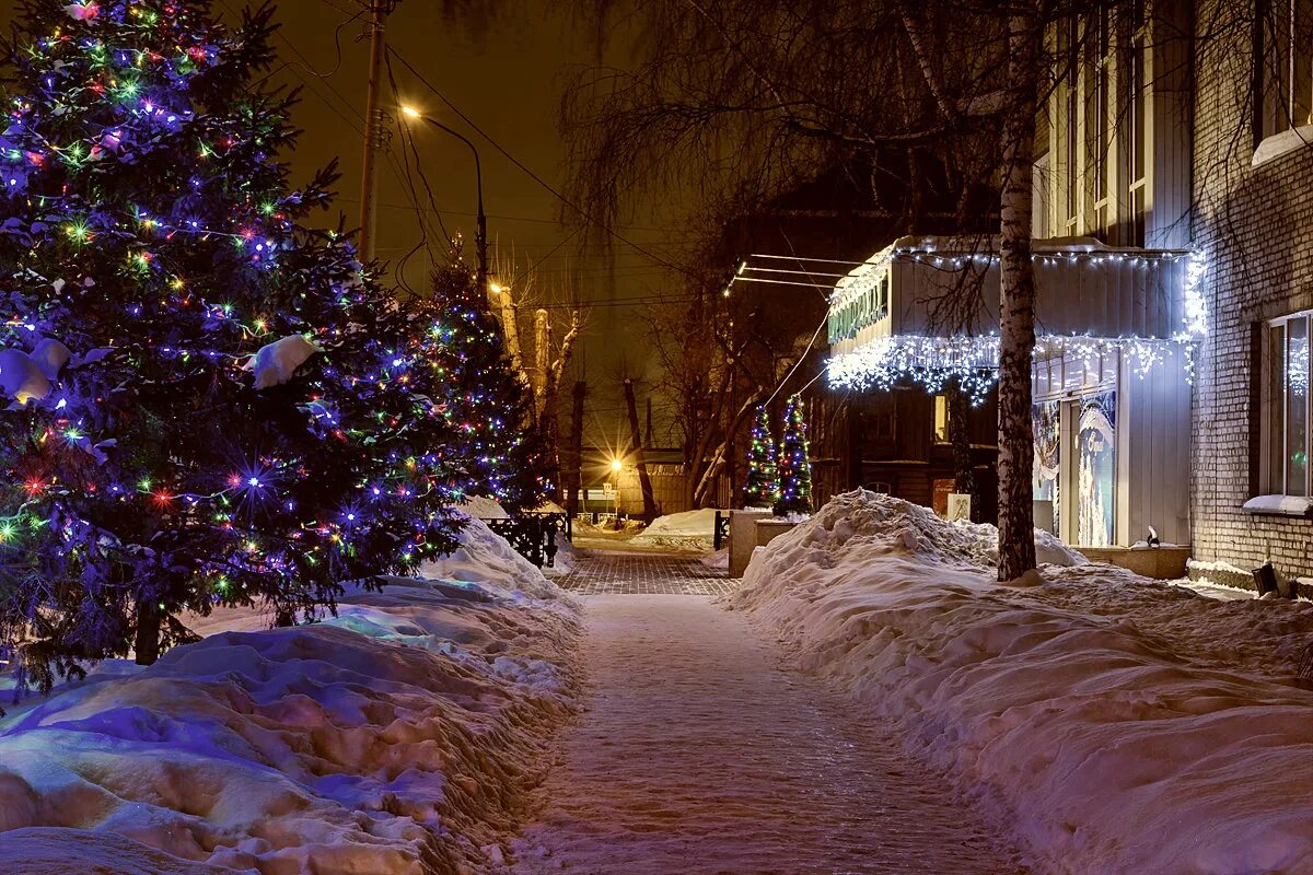 новогодний пейзаж. найти улицу новогодняя. новогодняя улица. берлингтон вермонт рождество. квебек канада рождество.