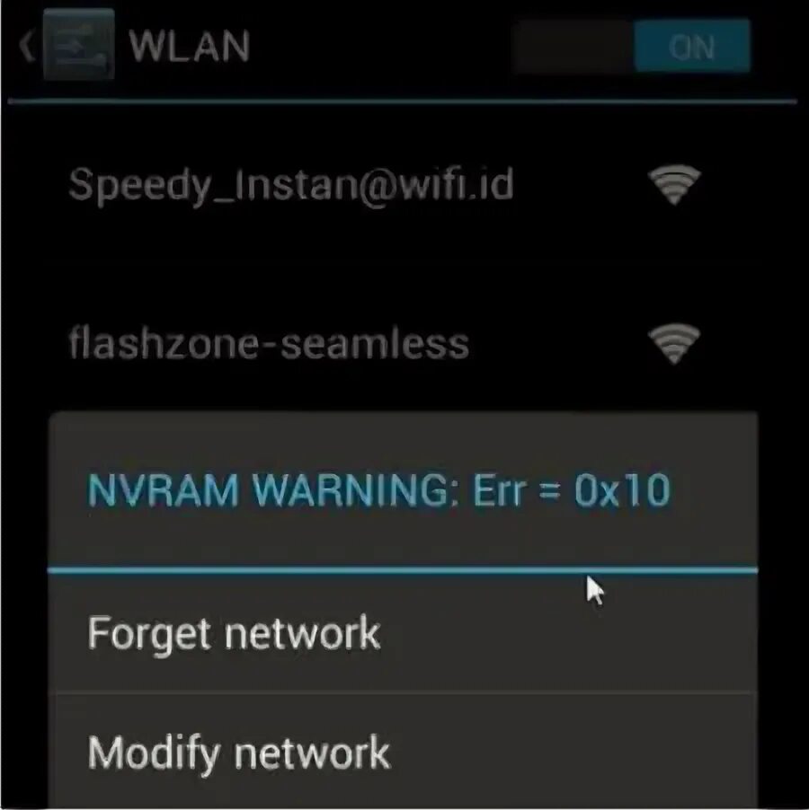 Warning err 0x10. Warning err 0x10