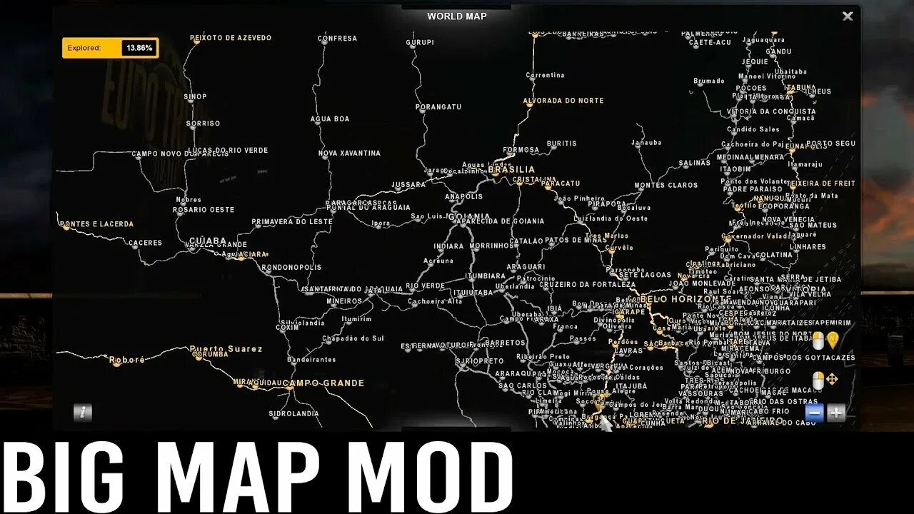 5 maps ets 2. Карта «big river x16». ets 2 big map.