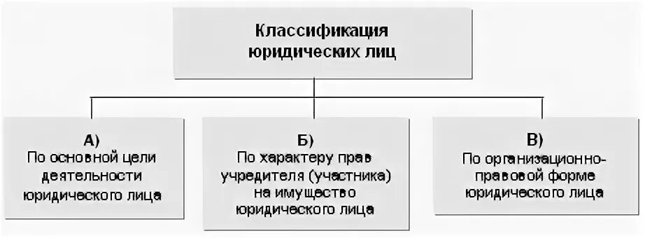 Классификация юридических лиц