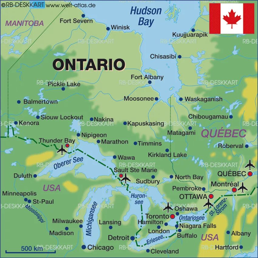 Где находятся озера город. Провинция Онтарио в Канаде карта. Онтарио город в Канаде на карте. Канада штат Онтарио карта. Карта провинции Онтарио Канада на русском.