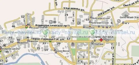 Улица алтайская карта