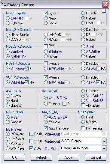Final codecs 2010. Final codecs 2010 spring festival edition. auto default. codecs serafianus. elecard mpeg viewer.