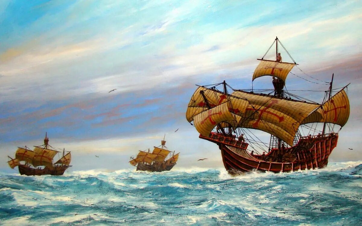 Экспедиция на запад америки. Корабли экспедиции Христофора Колумба.