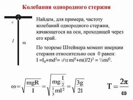 Отношение длин математических маятников