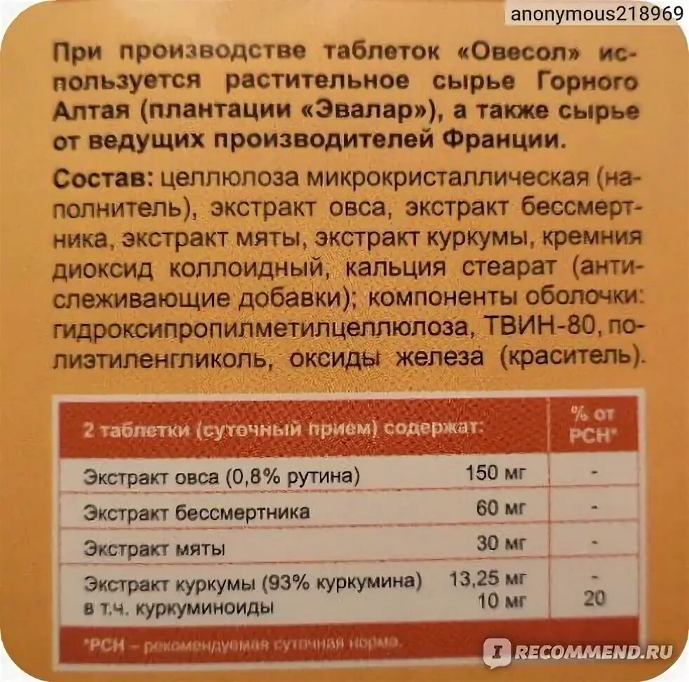 Как пить овесол. Овесол табл. 250мг n40. овесол состав препарата. овесол эвалар состав.