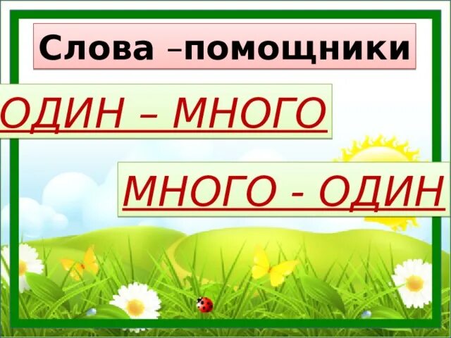 Напиши слова один много. Один много слова. Один много русский язык. Слова один много 1 класс. Один много 1 класс русский язык.