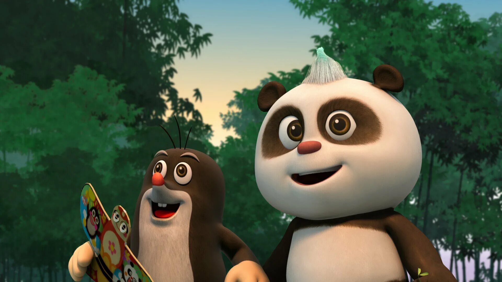 панда из кротик и панда. кротик и панда карусель. кротик и панда. крот и панда. панда из кротик и панда.