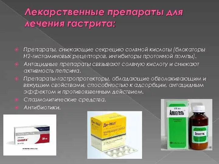 Какими препаратами лечить гастрит