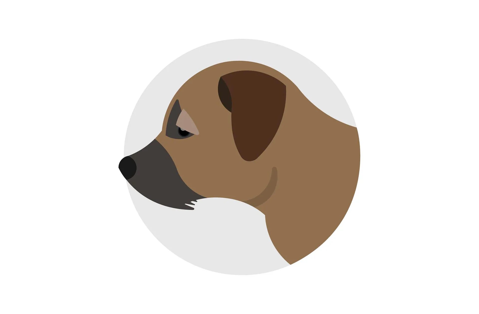 Flat dog. Голова собаки flat. profile pic icon animal. animal icon.