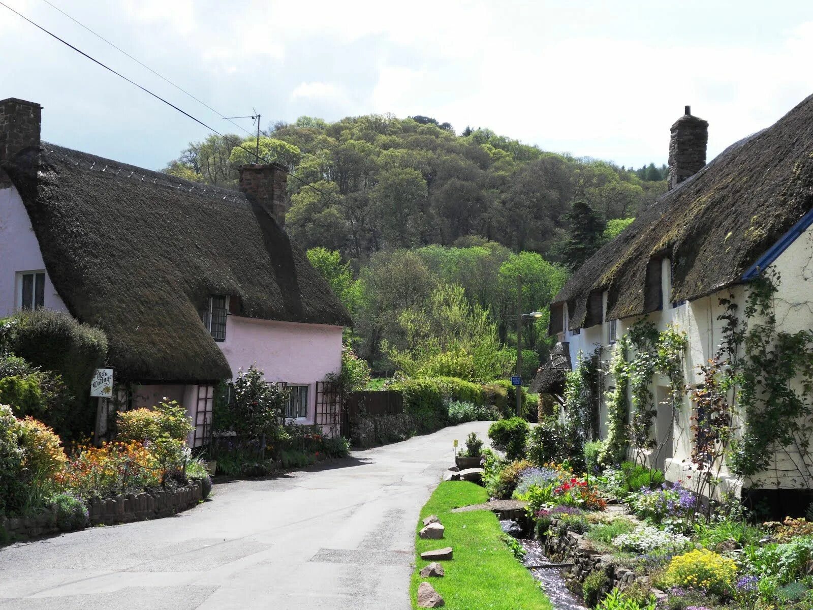 English countryside. Графство Савойя. Деревня Гримпен Англия. Сомерсетшир Англия. Графство Сомерсет.