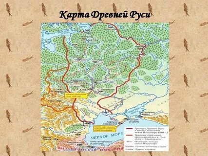 Карта киевских князей