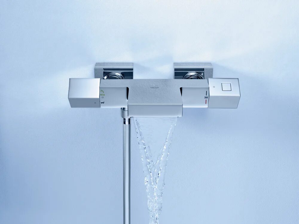 Смеситель hansgrohe ecostat. Встроенный смеситель термостат. Встроенный смеситель термостат. Hansgrohe showerselect. Термостатический смеситель для душа hansgrohe.