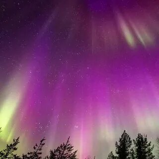 Северное сияние в марте