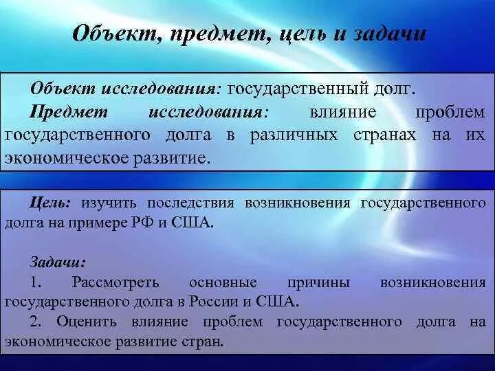 Возникновение государственного долга. Объект исследования государственного долга. Проблемы государственного долга. Следствия возникновения государственного долга. Государственный долг задания.