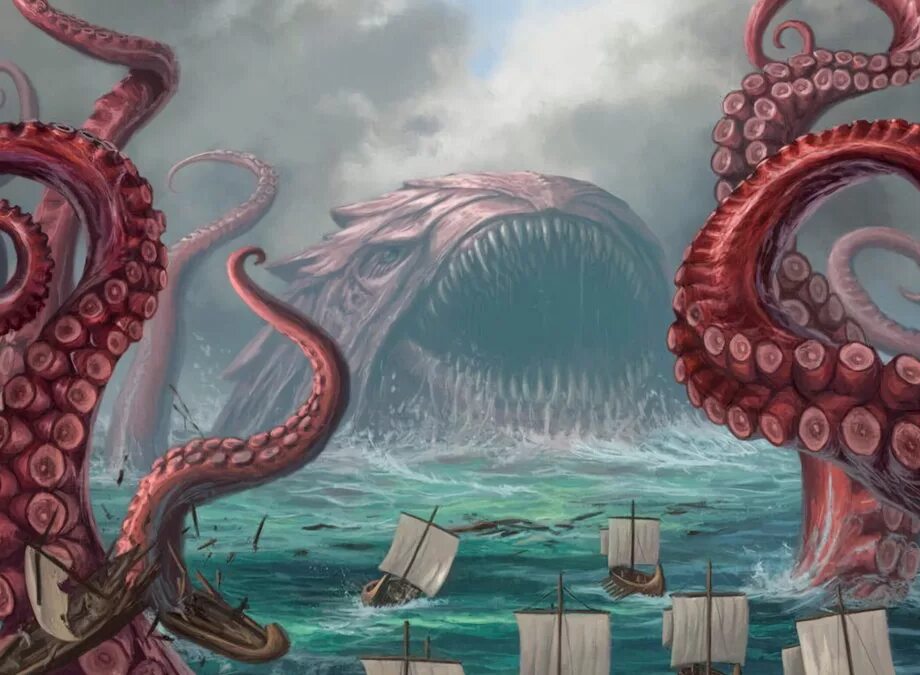 Эрик понтоппидан кракен. Детеныш кракена. Морское чудовище. Говард лавкрафт зов ктулху арт. Кракен против левиафана.