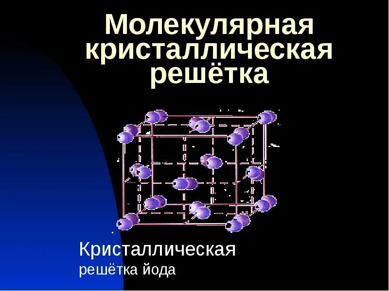 Йод кристаллическая решетка. Молекулярная кристаллическая решетка. Молекулярная кристаллическая решетка йода. Презентация на тему Кристаллические решетки.. Кристаллическая решетка йода.