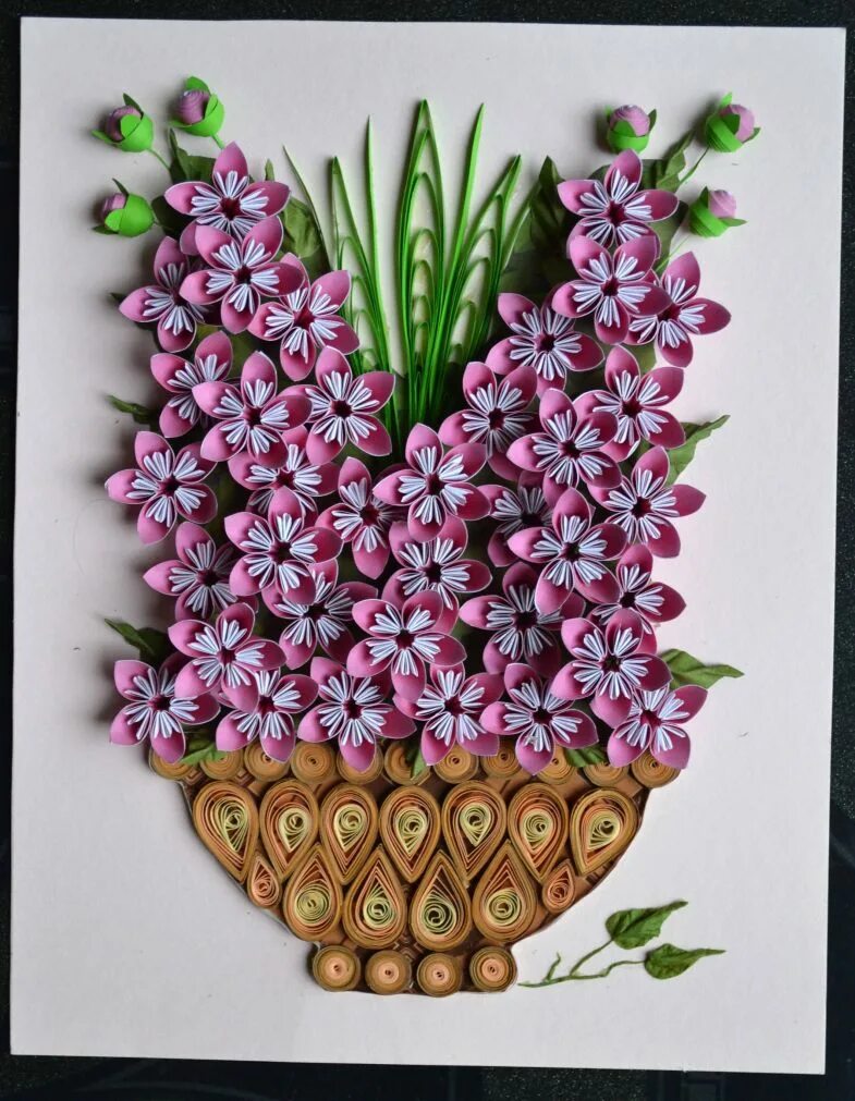 Необычные аппликации своими руками. Поделки на 8 марта своими руками. Мастер класс квиллинг для детей. Квиллинг поделки. Объемная аппликация цветы.