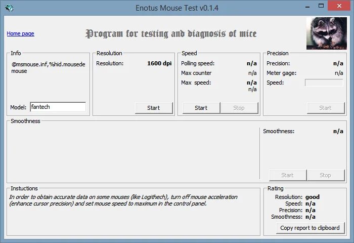 Тест скорости клика мыши. Enotus Mouse Test. Enotus Mouse Test v0.1.4 обзор.