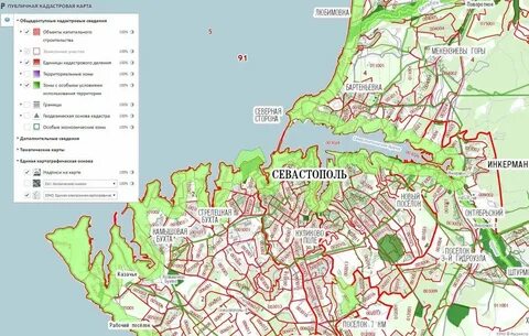 Кадастровая карта евпатории 2024