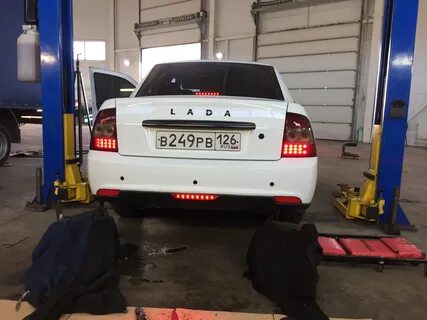 Задние туманки приора