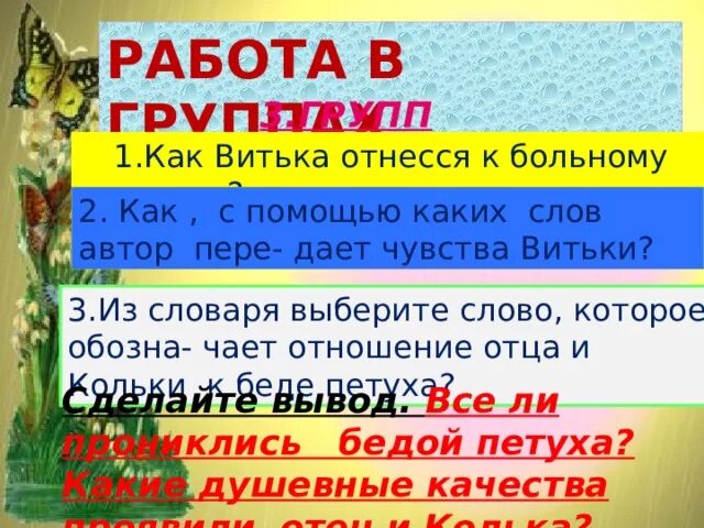 Как патефон петуха спас синквейн. Как Витька отнесся к петуху. Как Витька отнесся к больному петуху. Синевейн петуха из как патефон петуха от смерти спас.