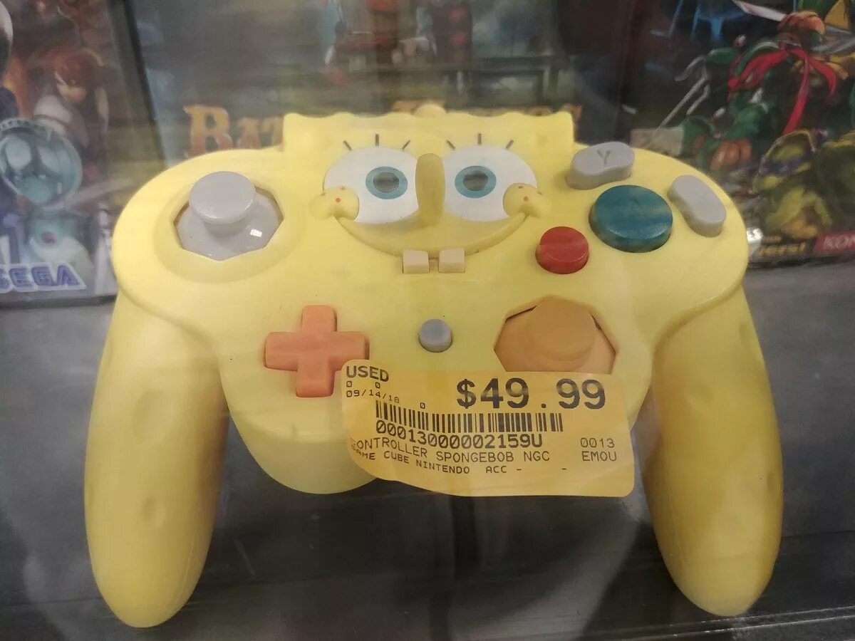 Spongebob gamecube. Игровая приставка cyber 180 spongebob.